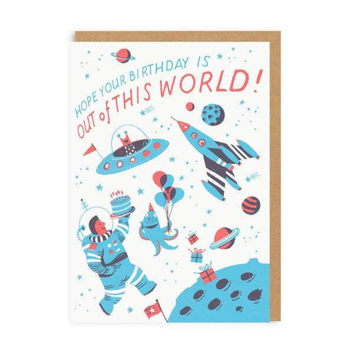 Greeting Card - Space Birthday