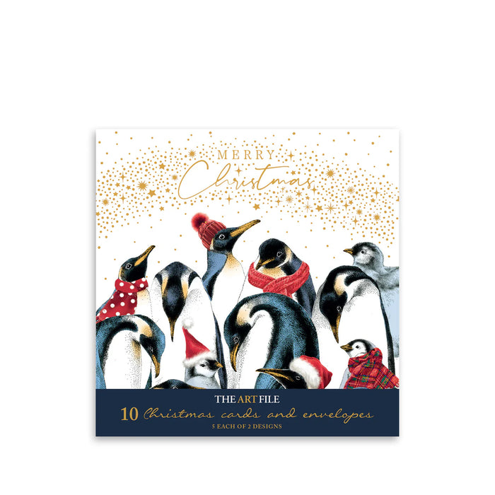 Greeting Card (Pack of 10) - Christmas Penguin