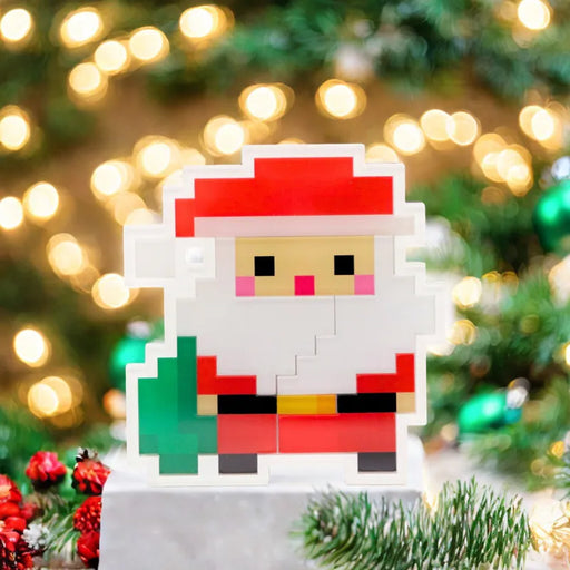 Christmas Pixel Art Magnet - Santa Claus