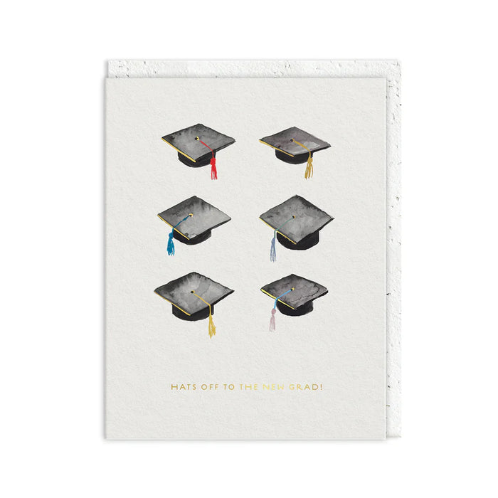 Greeting Card - Hats Off To The New Grad