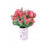 Greeting Card - 3D Best Wishes Carnation Vase
