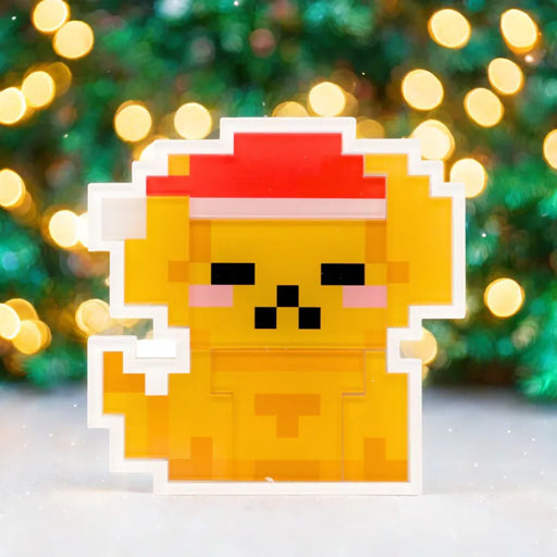 Christmas Pixel Art Magnet - Christmas Dog