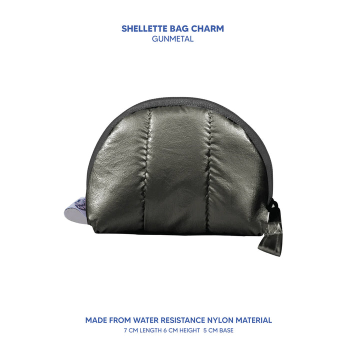 Shellette Bag Charm - Gunmetal