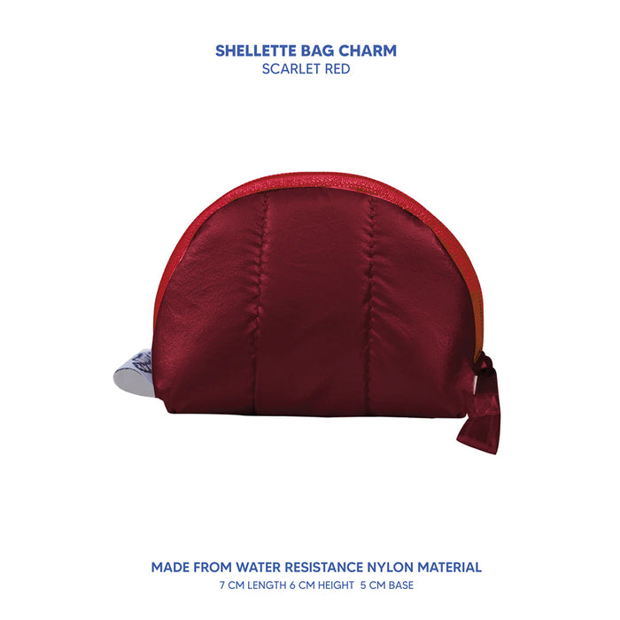 Shellette Bag Charm - Scarlet Red