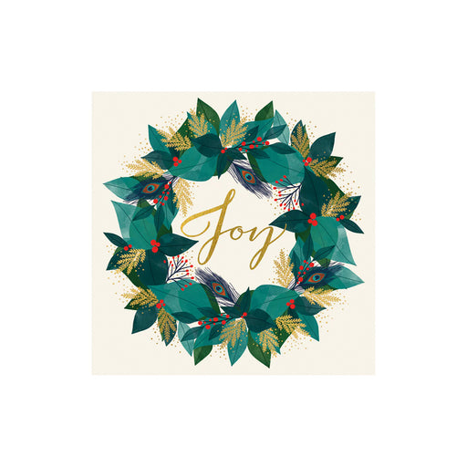 Greeting Card (Pack of 6) - Peacock Wreath Charity Pack