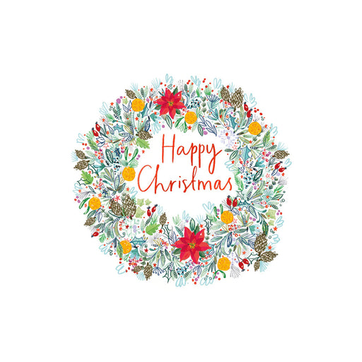 Greeting Card (Pack of 6) - Christmas Botanical Wreath Charity Pack