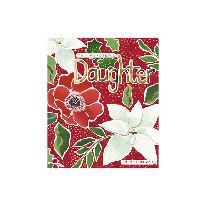 Greeting Card - Wonderful Daughter at Christmas