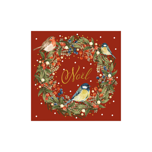 Greeting Card (Pack of 6) - Noel Birds and Wreath Charity Pack