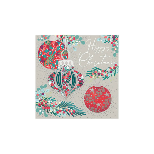 Greeting Card - Festive Christmas Decorative Baubles