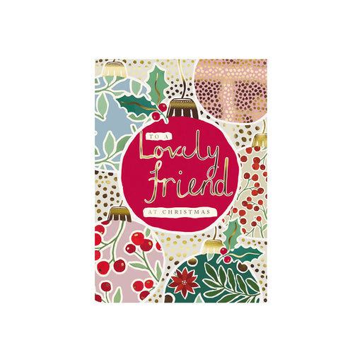 Greeting Card - Lovely Friend at Christmas