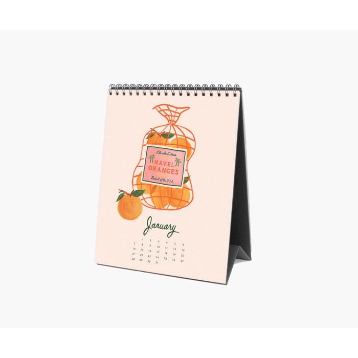 2024 Desk Calendar - Fruit Stand Stickers