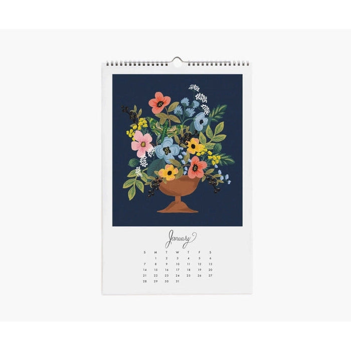2024 Studies Wall Calendar - Flower