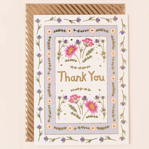 Greeting Card - Reflections Floral Thank You
