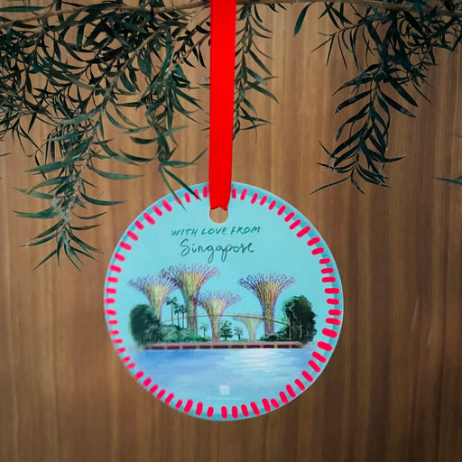Christmas Ceramic Ornaments Singapore Icons - Gardens by the Bay