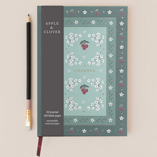 Hardcover Journal Cherry Borde