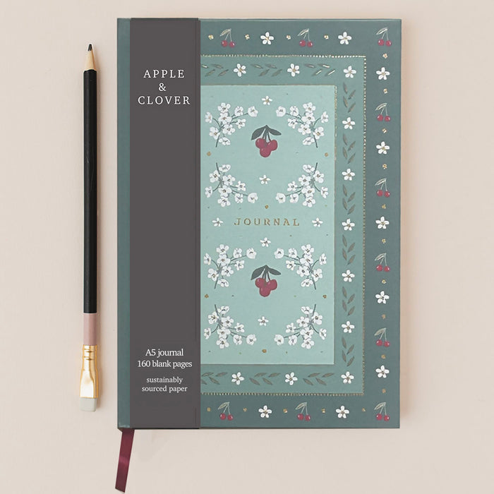 Hardcover Journal Cherry Borde