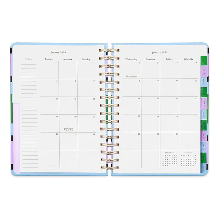 Kate Spade Spiral Planner Large - 12 Month Downtown Stripe