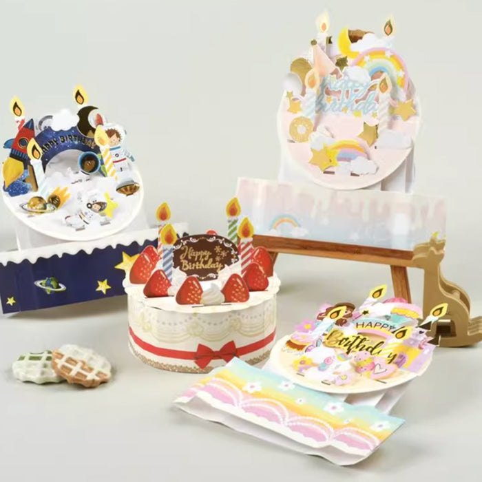 3D Greeting Card - Unicorn Cake