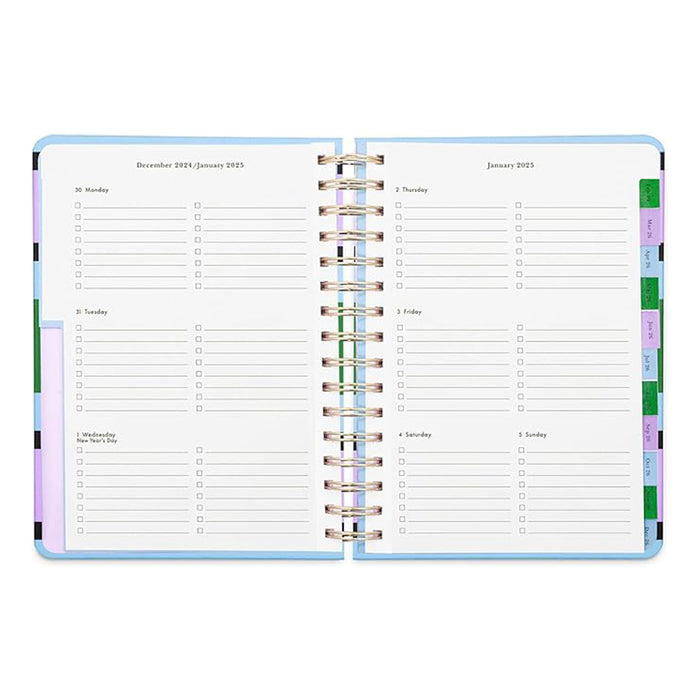 Kate Spade Spiral Planner Large - 12 Month Downtown Stripe