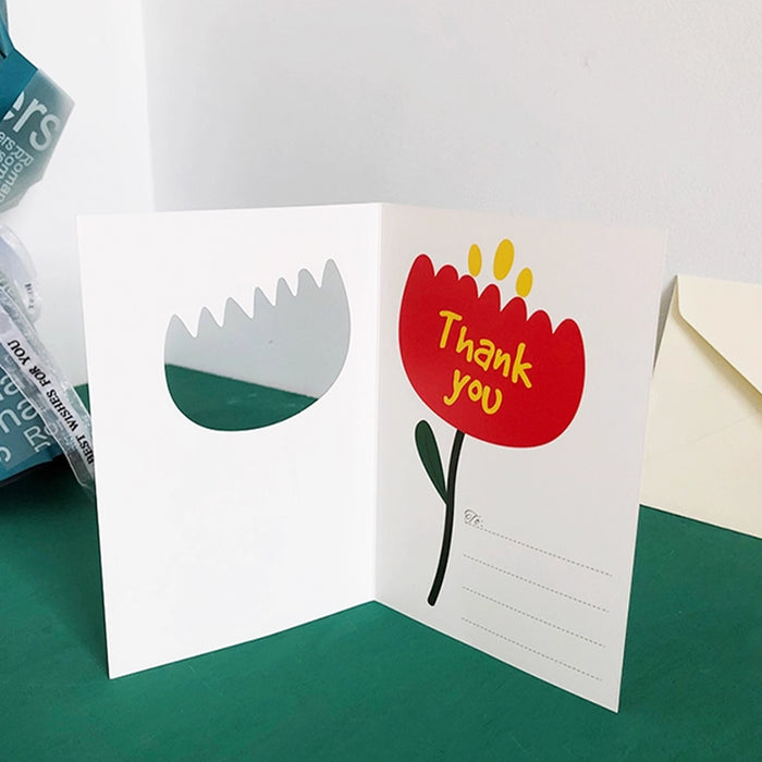 Greeting Card - Thank You Tulip - Boy