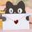 Mini Greeting Card - Envelope with Heart - Black Cat