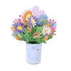 Greeting Card - 3D Just For You Smiley Daisy Vase