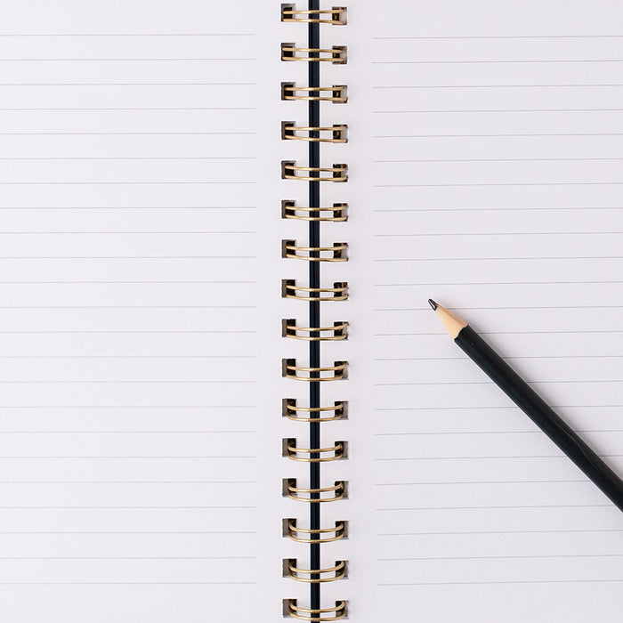 Notebook Cream Flower Border