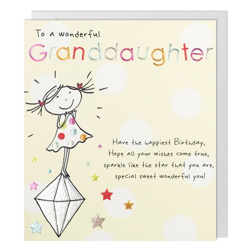 Greeting Card - Paperlink Birthday Grandaughter III