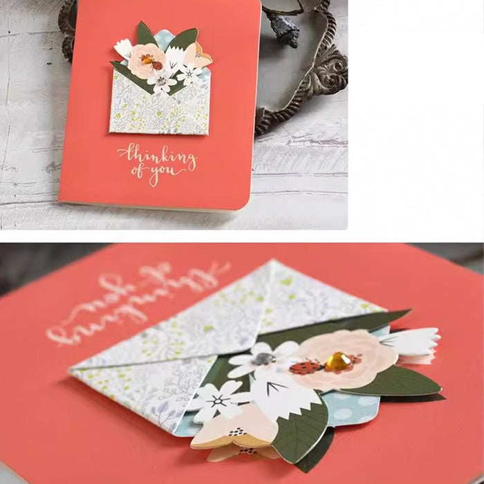 Mini Greeting Card - Thinking Of You - Flower