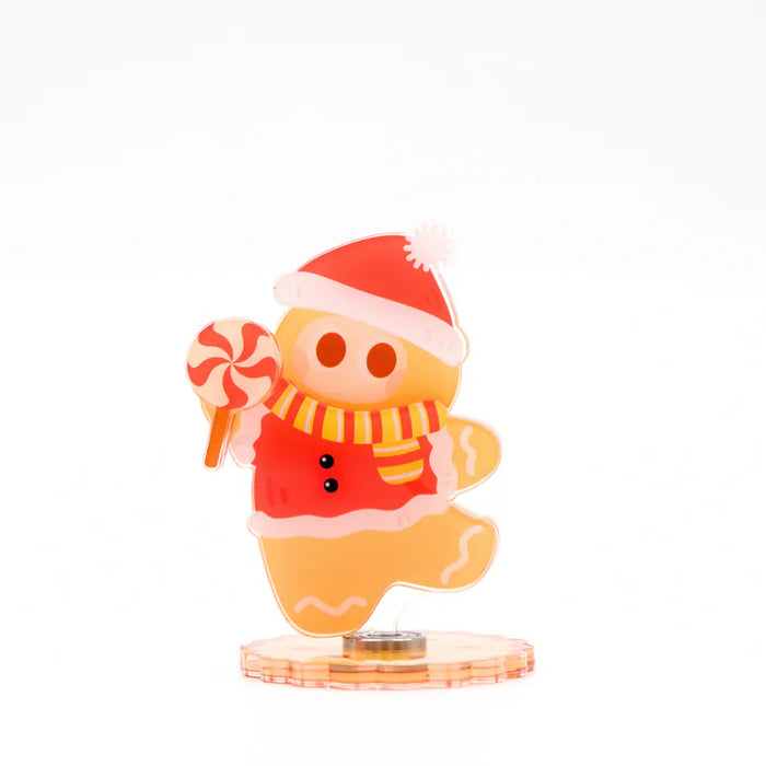 Christmas Magnetic Spinning Acrylic Standee - Dress-Up Gingerbread man