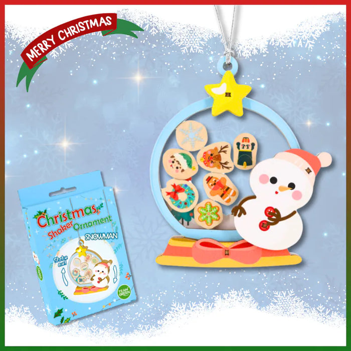 Christmas Shaker Ornament - Snowman