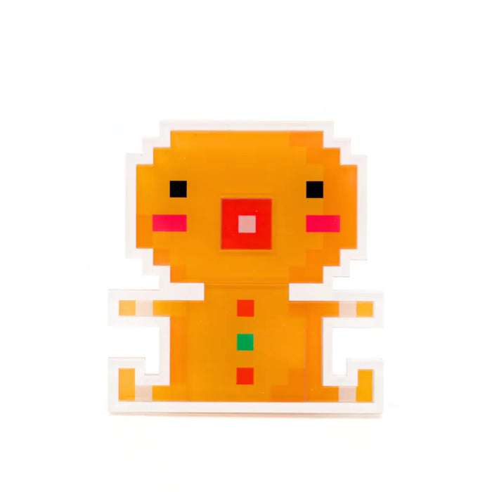Christmas Pixel Art Magnet - Gingerbread Man