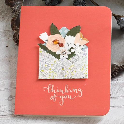 Mini Greeting Card - Thinking Of You - Flower