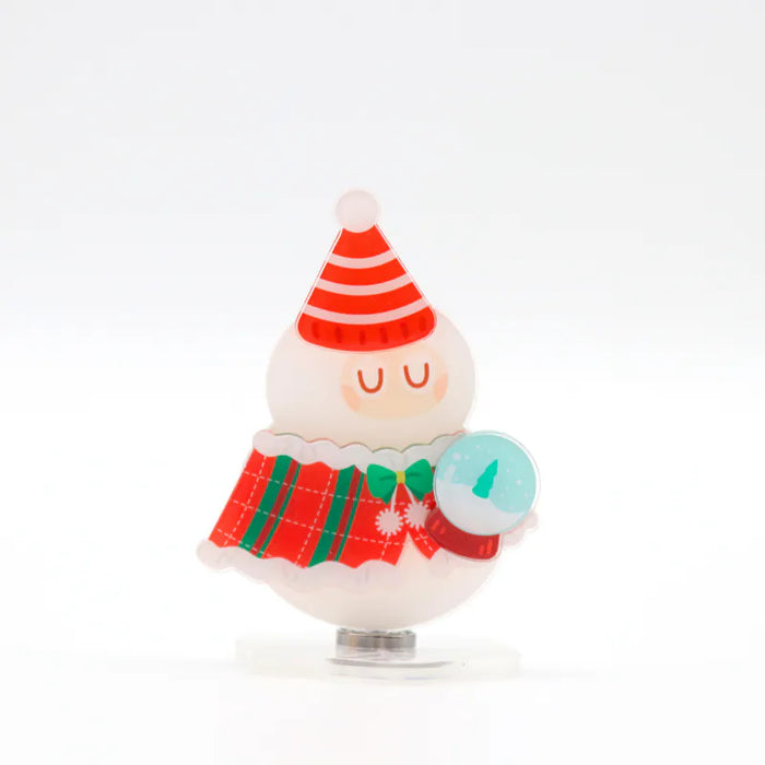 Christmas Magnetic Spinning Acrylic Standee - Dress-Up Snowman