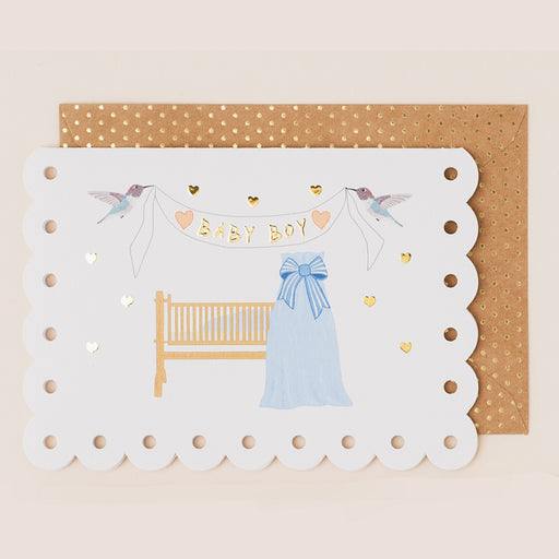 Greeting Card - Broderie Baby Boy