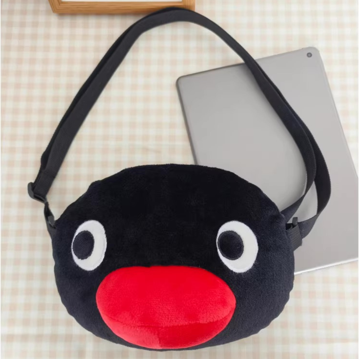Sling Bag - Black Penguin Face