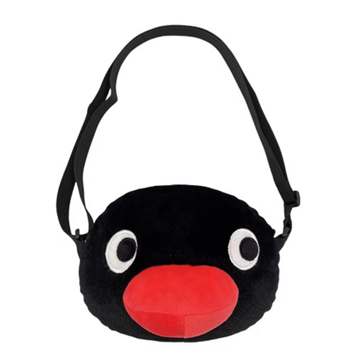 Sling Bag - Black Penguin Face