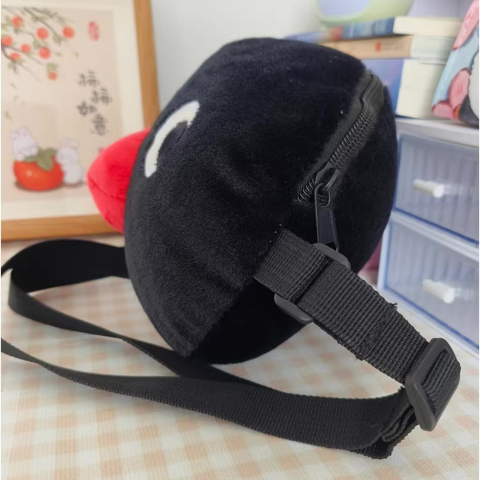 Sling Bag - Black Penguin Face