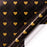 Gift Wrapping Paper Roll 5 Sheets - Gold Hearts on Black