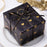 Gift Wrapping Paper Roll 5 Sheets - Gold Hearts on Black