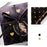 Gift Wrapping Paper Roll 5 Sheets - Gold Hearts on Black