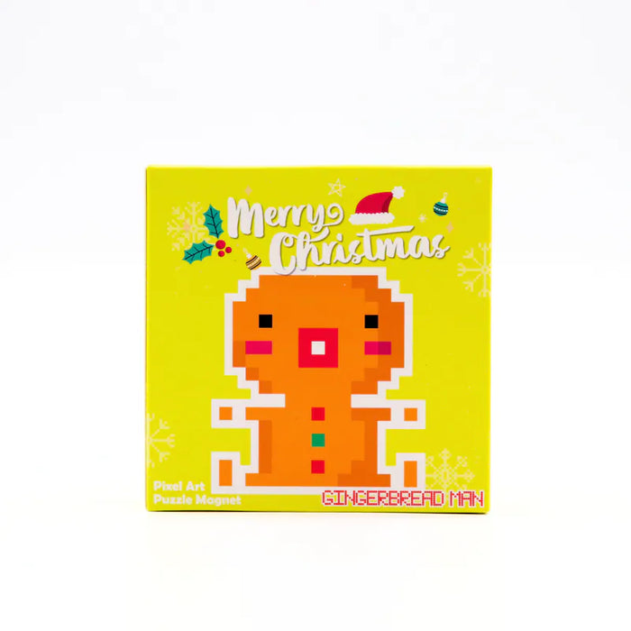 Christmas Pixel Art Magnet - Gingerbread Man