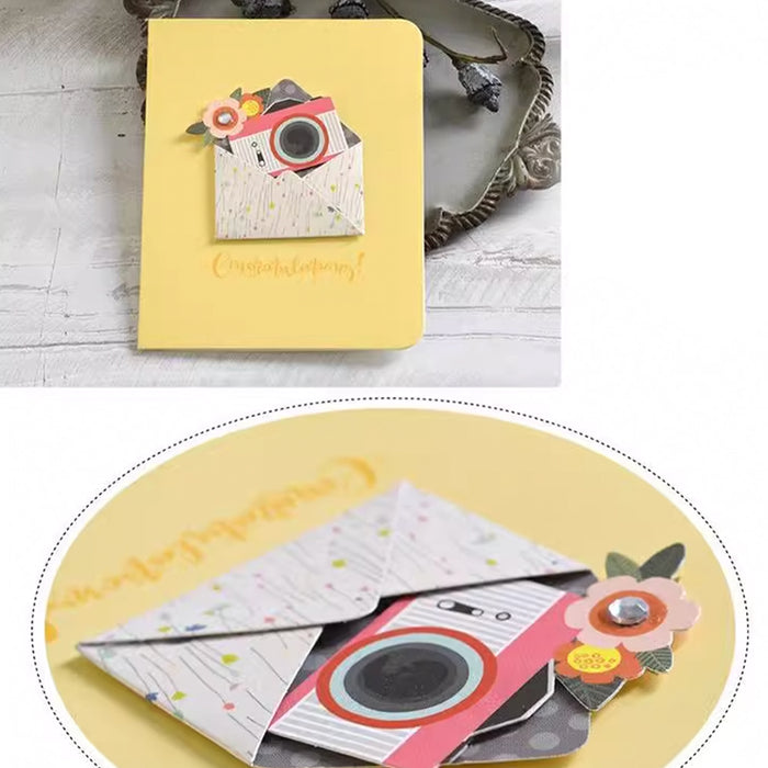 Mini Greeting Card - Congratulations - Camera