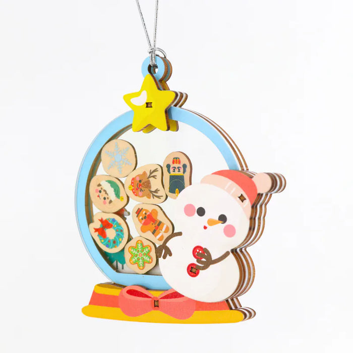 Christmas Shaker Ornament - Snowman