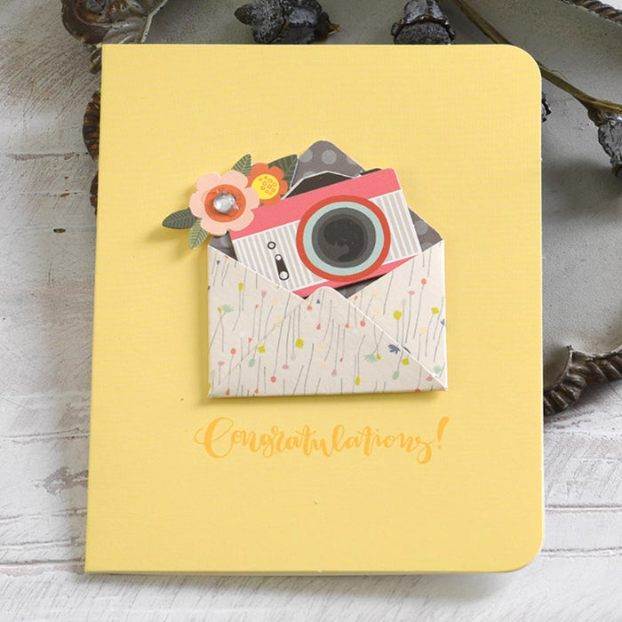 Mini Greeting Card - Congratulations - Camera