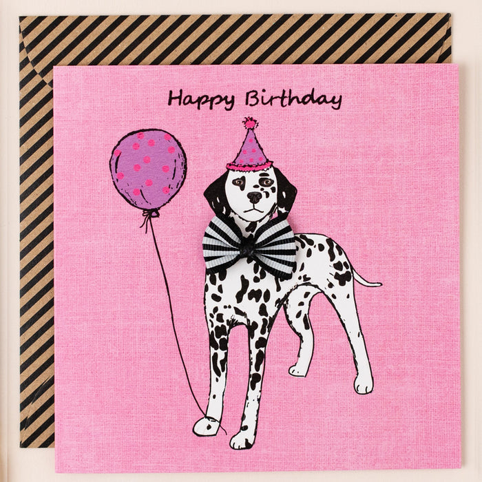 Greeting Card - Kaleidoscope Bday Dalmation