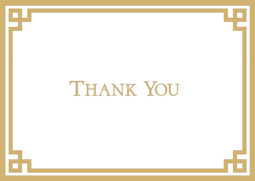 Notecard (Pack of 8) - Thank You Rive Gauche