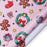 Gift Wrapping Paper Roll 5 sheets - Pink Christmas Wreaths