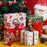 Gift Wrapping Paper Roll 5 sheets - Pink Christmas Wreaths
