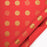 Gift Wrapping Paper Roll 5 Sheets - Gold Foil Dots on Red